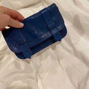 Proenza Schouler blue small clutch